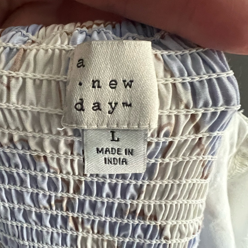 A New Day Puffy Sleeve Summer Dress NWT - Picture 9 of 10